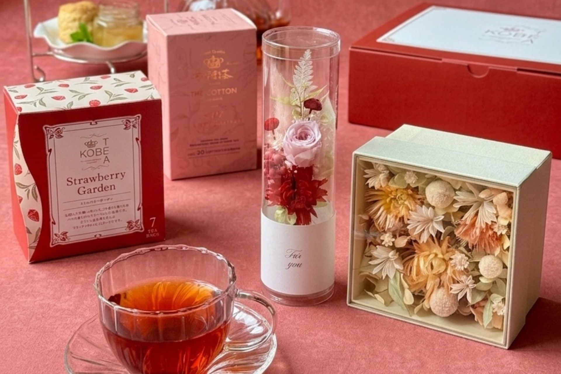 母の日ギフトで登場！｜老舗紅茶メーカーの神戸紅茶が贈る「花咲くティータイムギフト』